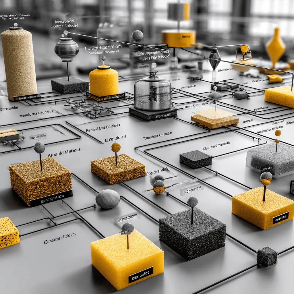 Flowchart illustrating the process of selecting the right plastic material for industrial applications considering factors like mechanical strength, thermal stability, chemical resistance, and cost-effectiveness.