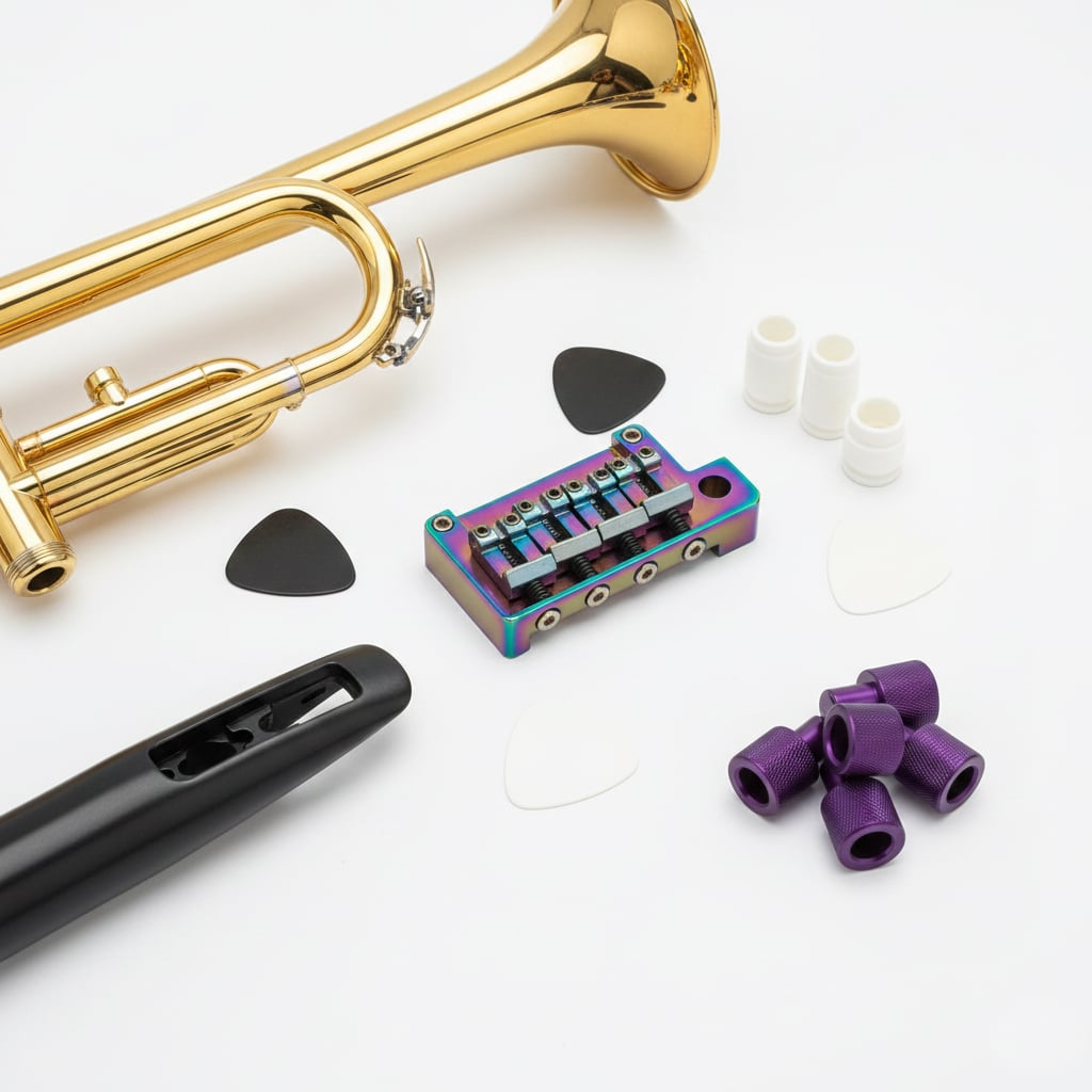 Precision CNC Machining for High-End Musical Instrument Components: Material & Finish Guide