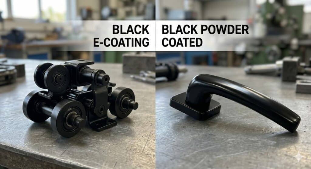 Powder Coating vs. E-Coating: Which is Best for Your Window & Door Hardware?